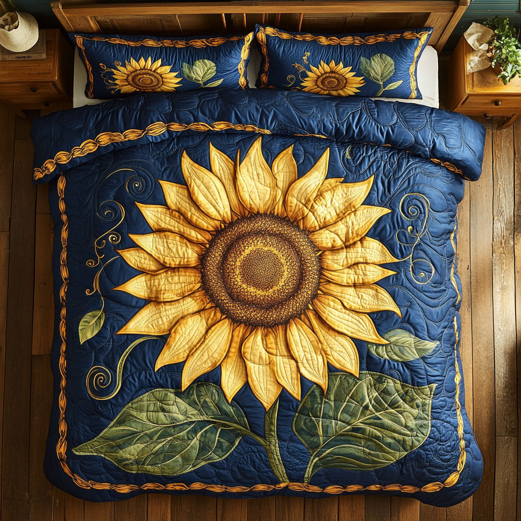 Sunflower WY1402109CL Quilted Bedding Set