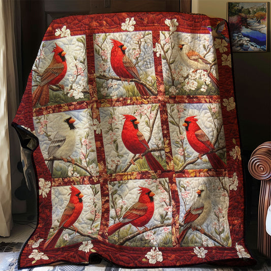 Cardinal Symphony WJ2412003CL Quilt Blanket