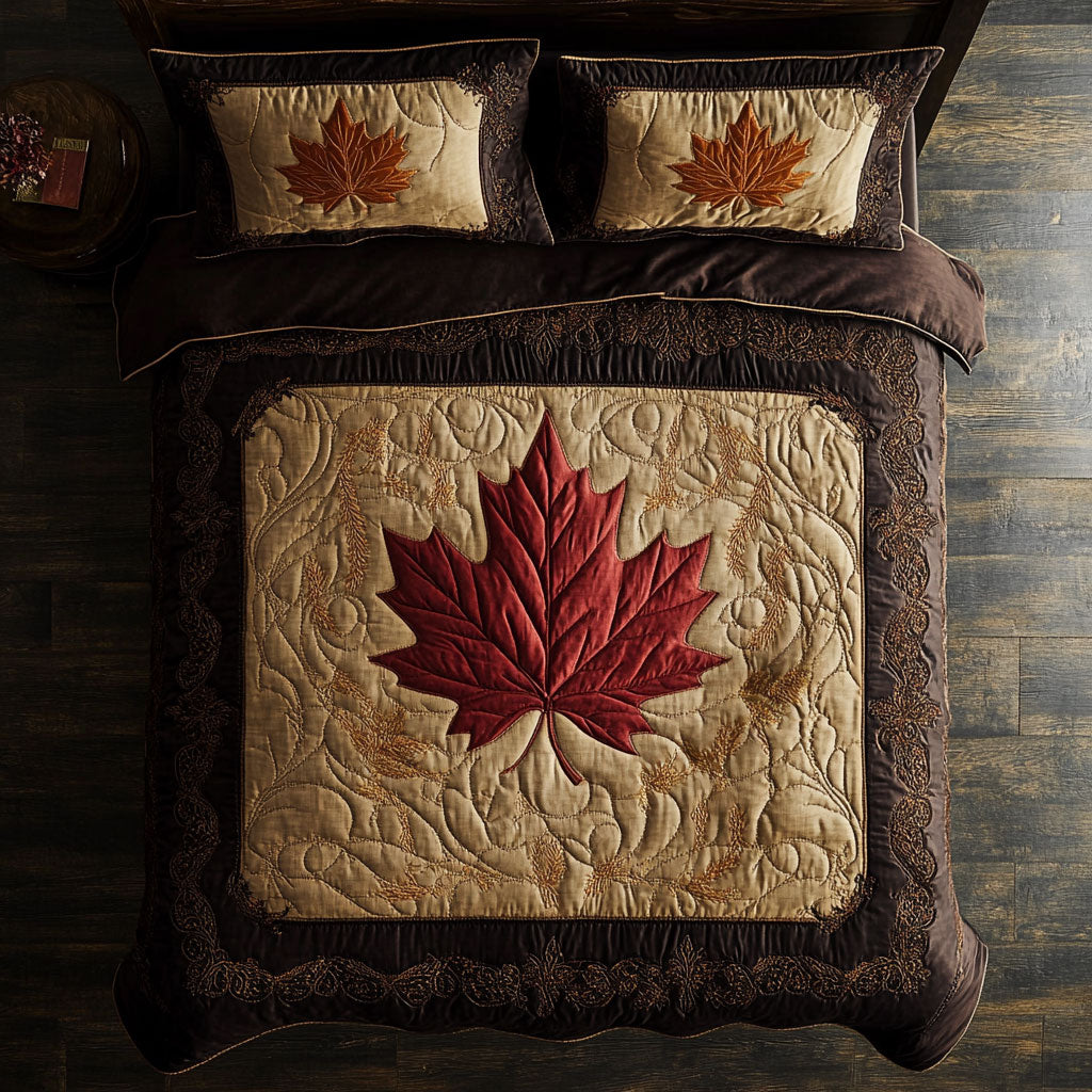 Autumn Embrace WY0803056CL Quilted Bedding Set