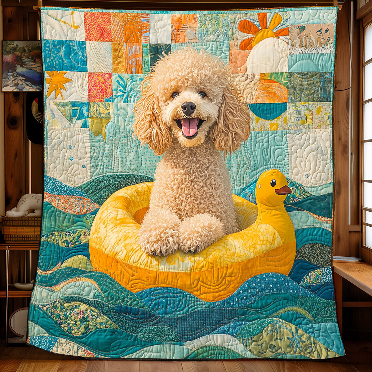 Poodle's Pool XB0303033CL Quilt Blanket