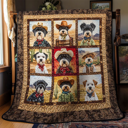 Cactus Schnauzer WN0901011CL Quilt Blanket