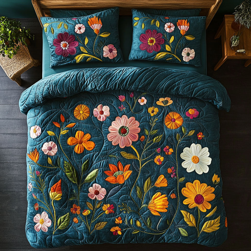 Teal Garden WY0503078CL Duvet Cover Set