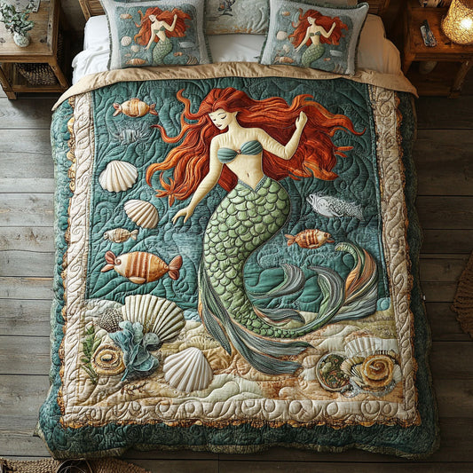 Mermaid In Beautiful Ocean WY2901049CL Duvet Cover Set