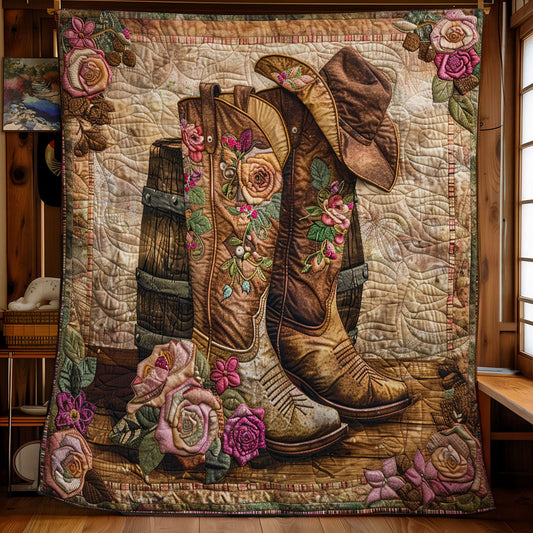 Cowboy Boots WX0201013CL Quilt Blanket