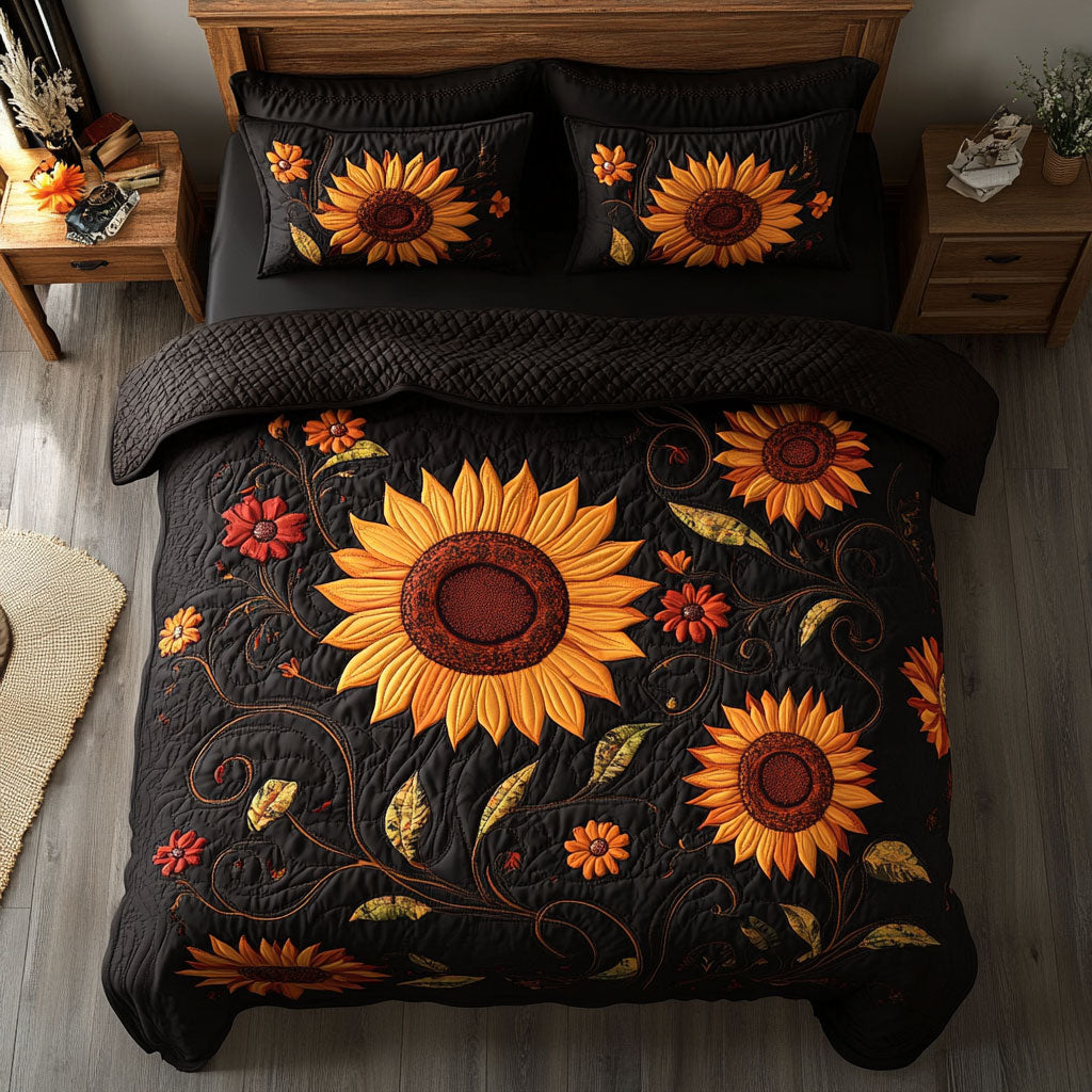Sunflower WY1902048CL Quilted Bedding Set