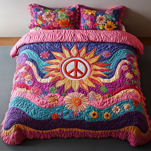 Hippie Sun WY1902020CL Quilted Bedding Set