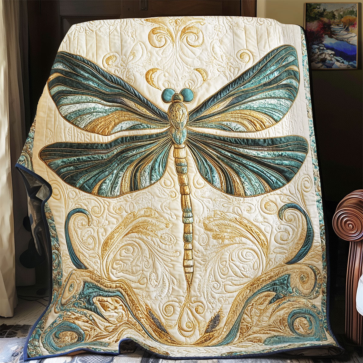 Dragonfly WX2702085CL Quilt Blanket