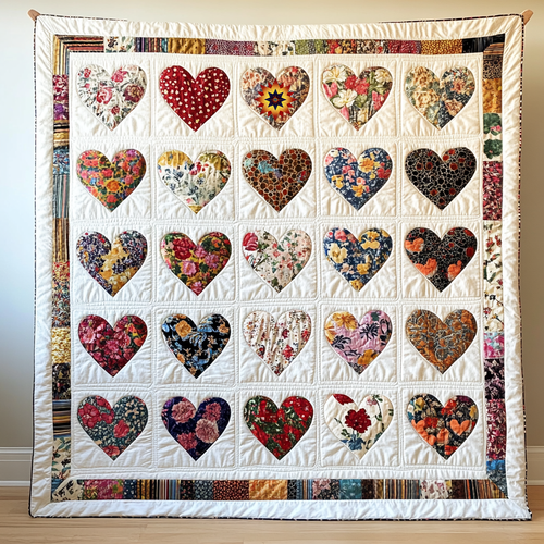 Charming Hearts WG0303023CL Quilt Blanket