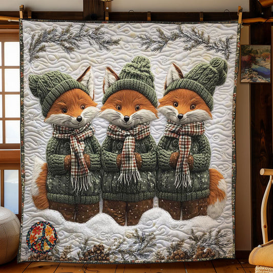 Frosty Fox Trio WN1812015CL Quilt Blanket