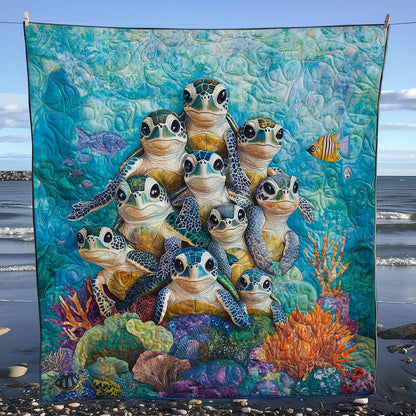 Turtle Family WY2811039 Quilt Blanket