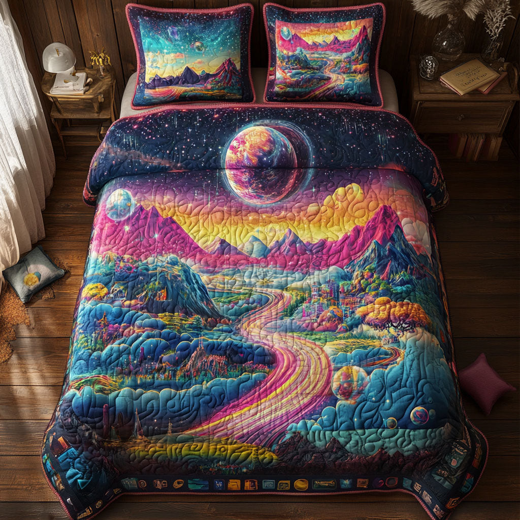 Dreamscape World WT1102004CL Quilted Bedding Set