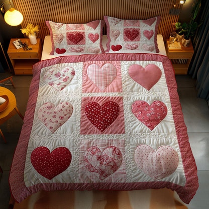 Rustic Heartwarming WN1002080CL Quilted Bedding Set