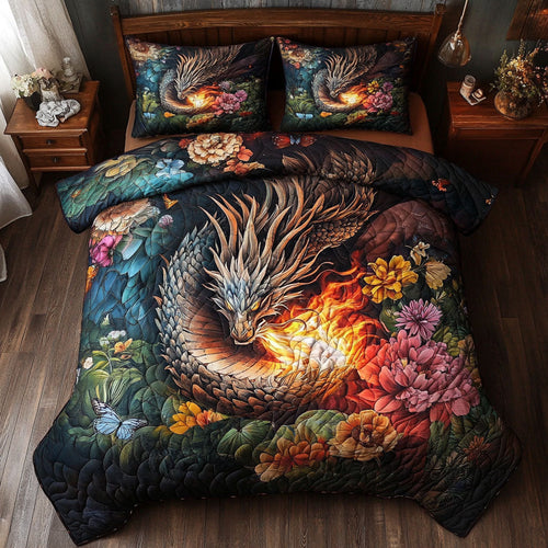 Dragon Fire Flower WT2101004CL Duvet Cover Set