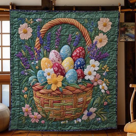 Eggs In Bloom Easter WN1501021CL Quilt Blanket