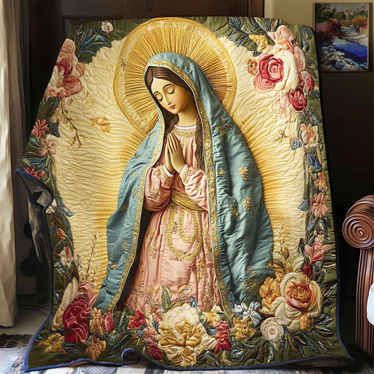 Blessed Mother WX1701017CL Quilt Blanket