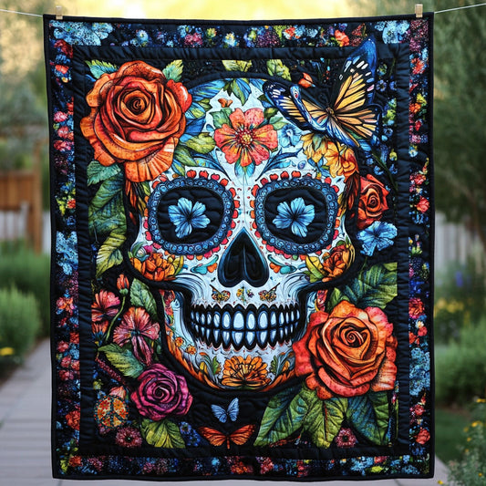 Skull Butterfly WT2310008CL Quilt Blanket