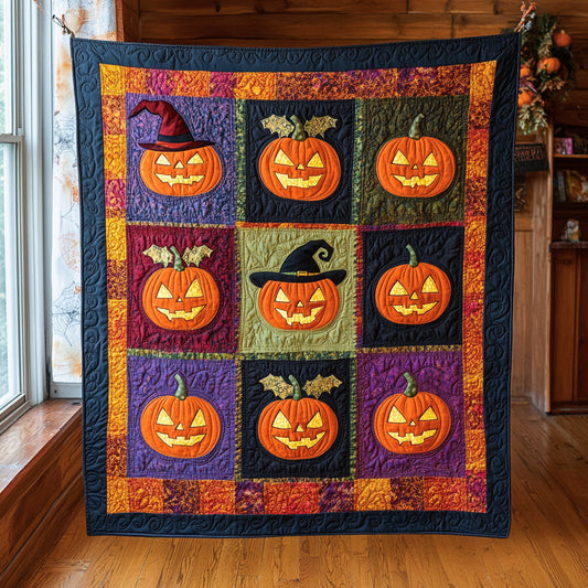 Haunted Patch Pumpkin CW1109052CL Quilt Blanket