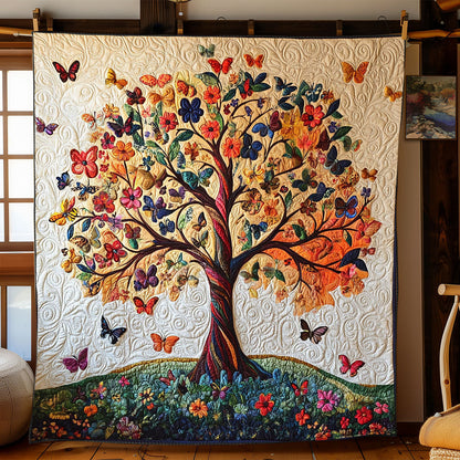 Butterfly Tree Of Life WJ1601003CL Quilt Blanket