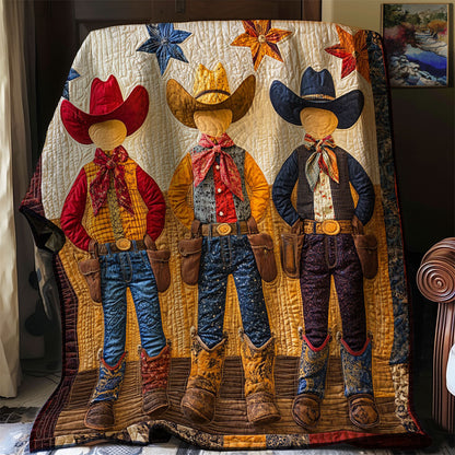 Cowboy Trio WJ0602006CL Quilt Blanket