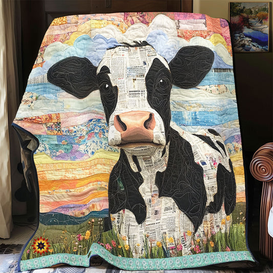 Cow In The Field WU1012032CL Quilt Blanket