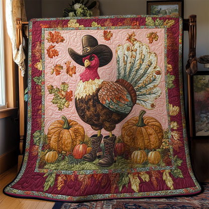 Turkey In Boots WN0801032CL Quilt Blanket