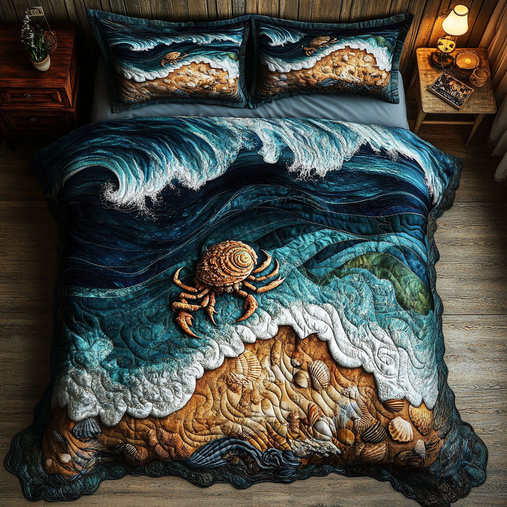 Sea Crab Summer WT1402002CL Quilted Bedding Set