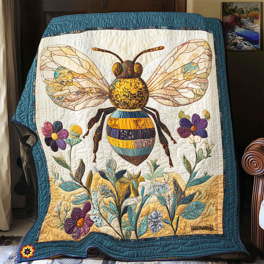Vibrant Bee  WX2612055CL Quilt Blanket
