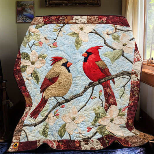 Spring Cardinal  WX2612052CL Quilt Blanket