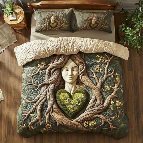 Forest Spirit Slumber WY0803077CL Quilted Bedding Set