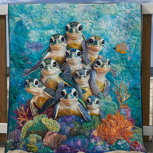 Turtle Family WY2811039 Quilt Blanket