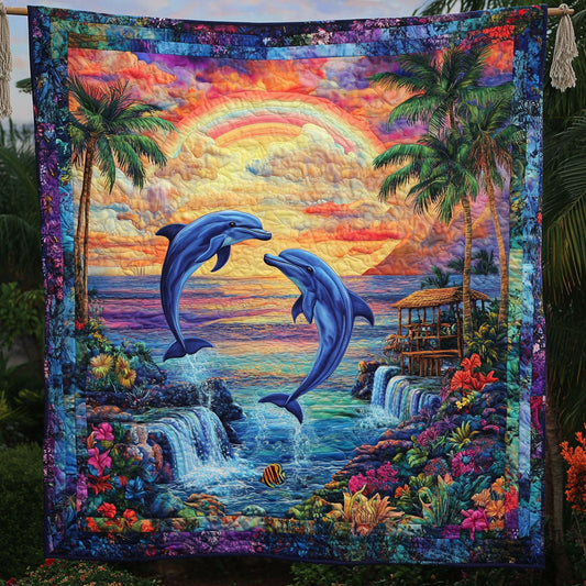 Dolphin Sea WT1501005CL Quilt Blanket