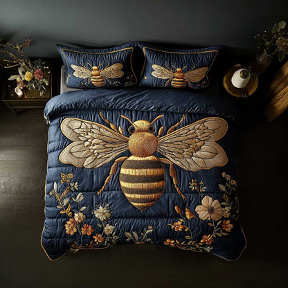 Floral Bee WN1202014CL Quilted Bedding Set