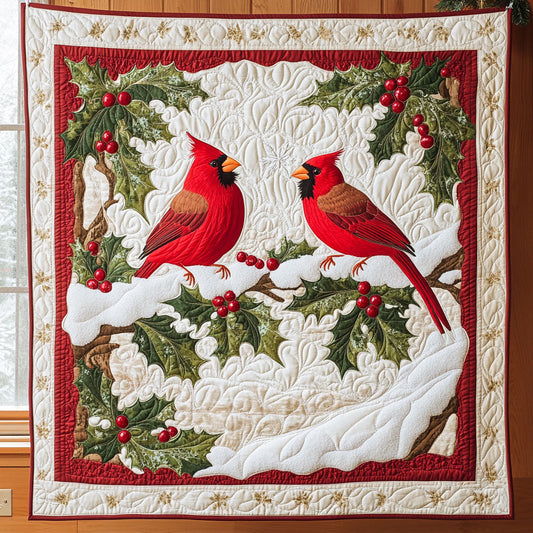 Snow Cardinal CP1808070CL Quilt Blanket