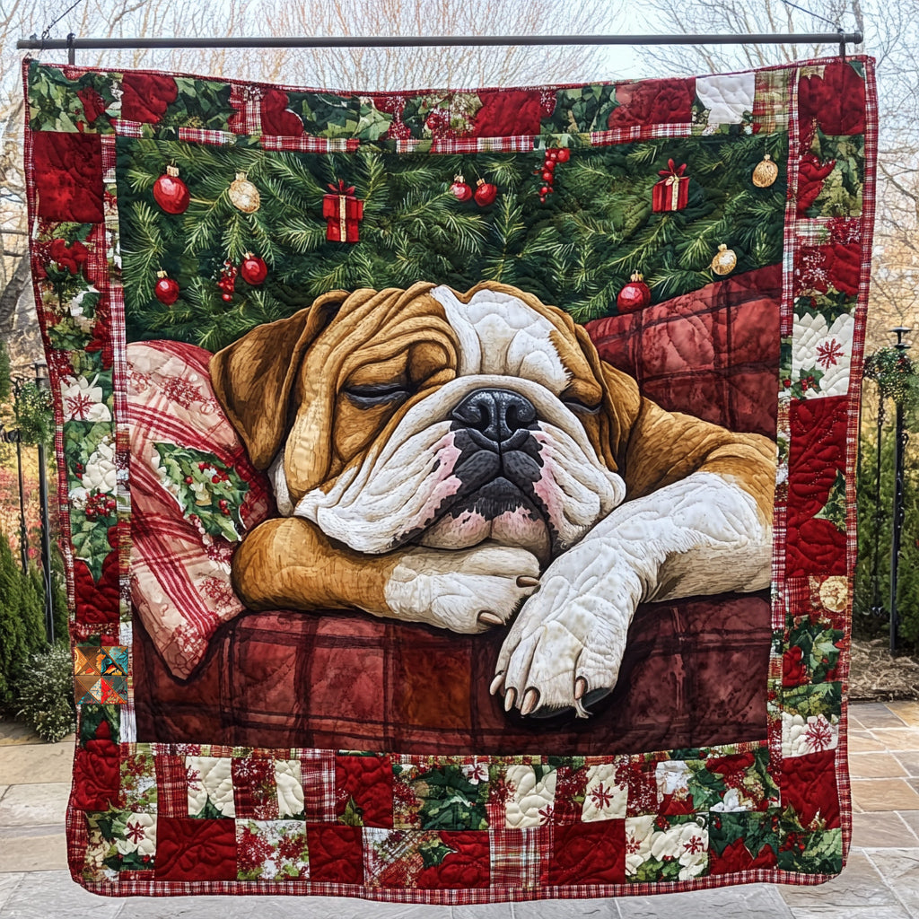 Sleeping Bulldog WU0811007CL Quilt Blanket