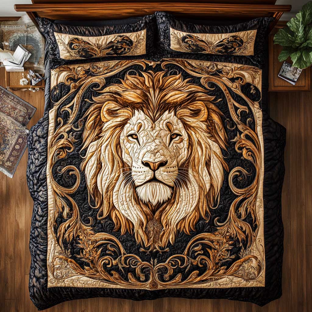 Majestic Lion King WP0302010CL Quilted Bedding Set