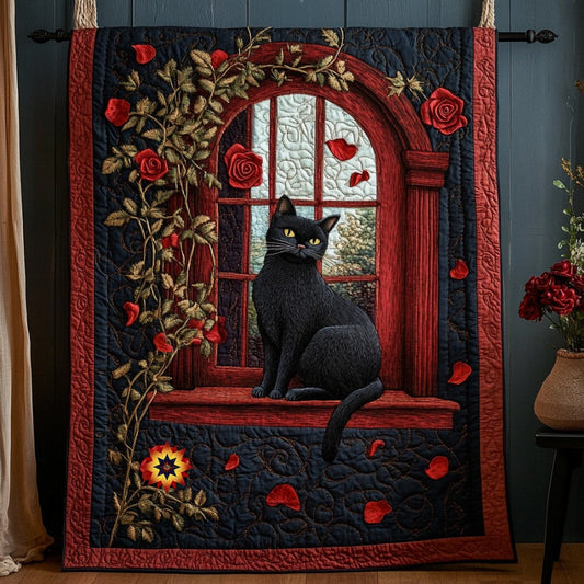 Cat Sleepless Night WU0511036CL Quilt Blanket