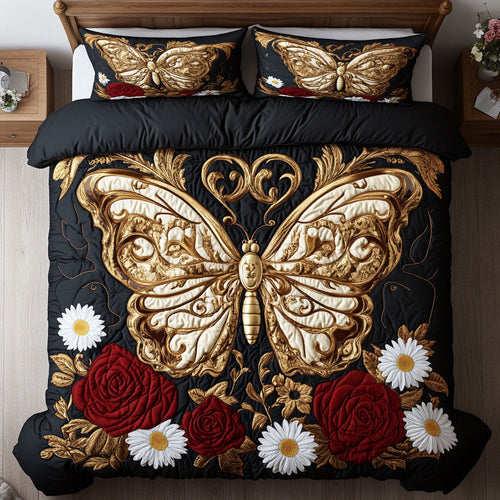 Royal Gold Butterfly WY0602048CL Duvet Cover Set