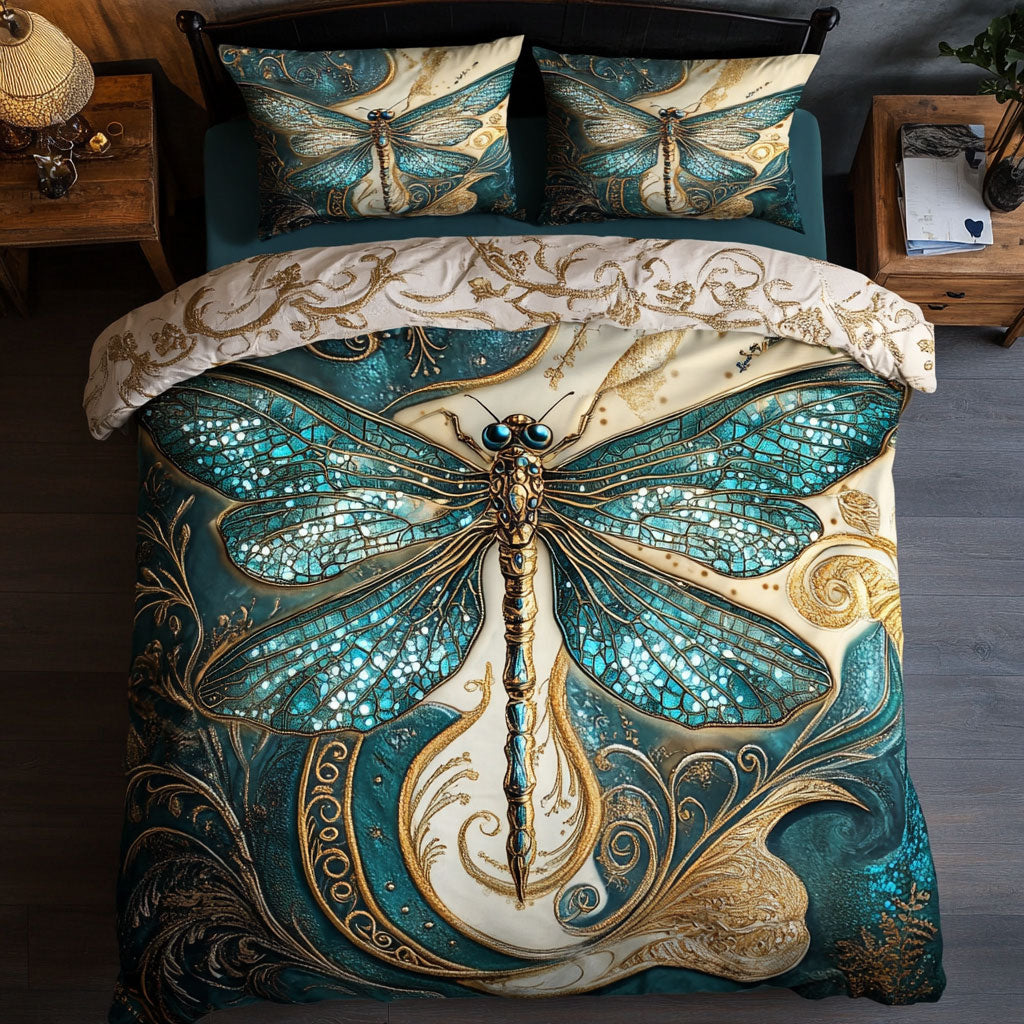 Dragonfly WX2702015CL Quilted Bedding Set