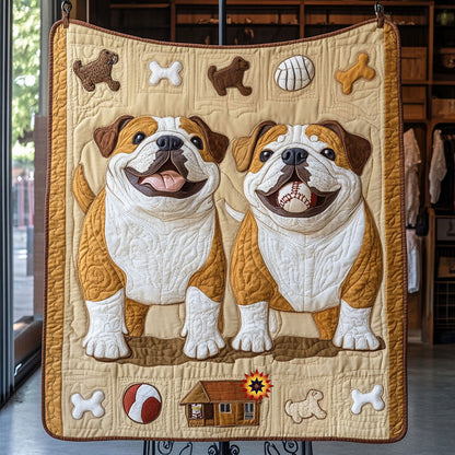 Bulldog WU0210001CL Quilt Blanket