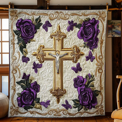 Blessed Cross WN1202052CL Quilt Blanket