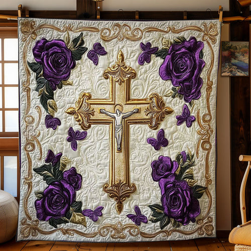 Blessed Cross WN1202052CL Quilt Blanket