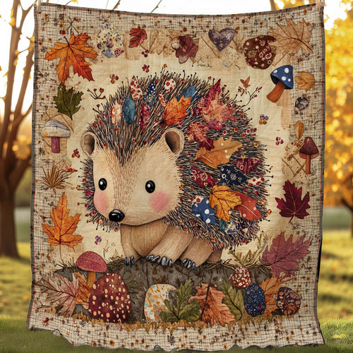 Adorable Hedgehog XB0703051CL Quilt Blanket