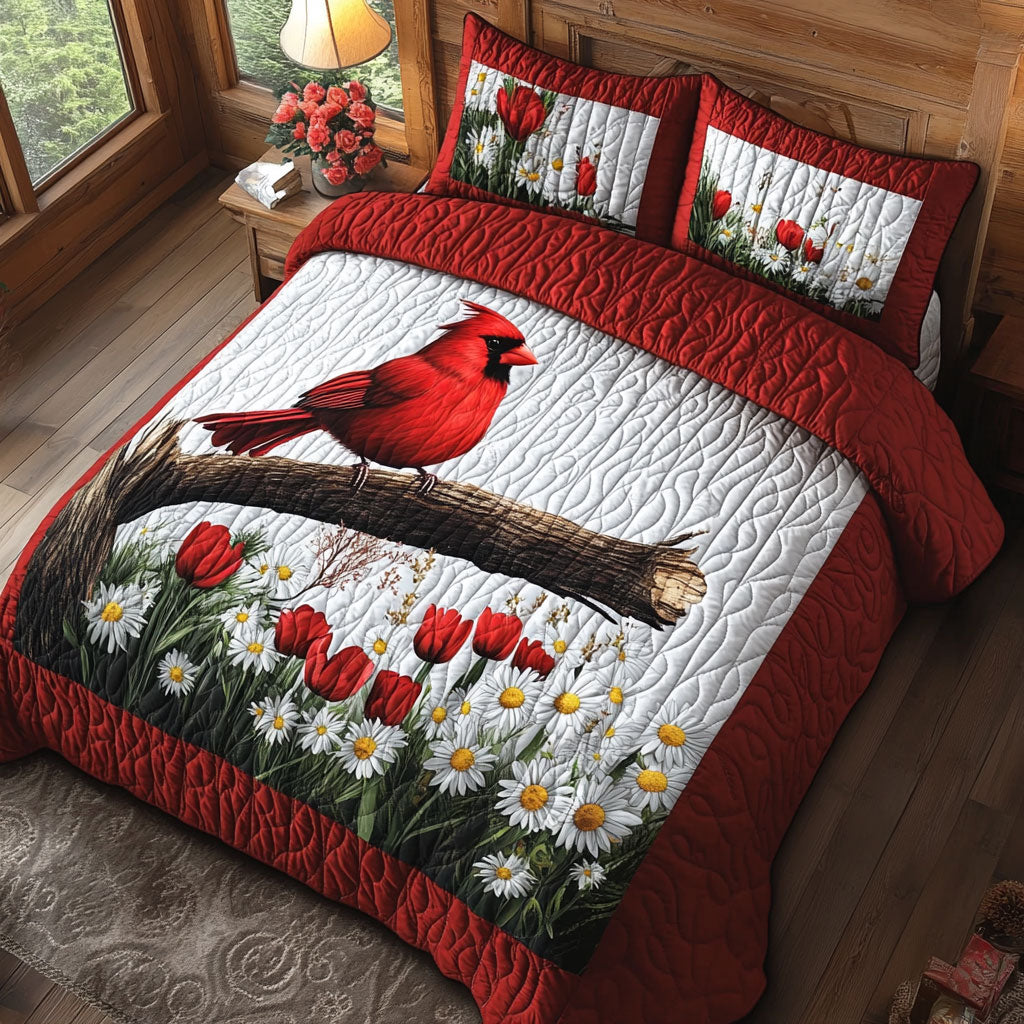 Cardinal Tulip WT2402004CL Quilted Bedding Set