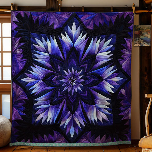 Mystic Purple Bloom WN1309013CL Quilt Blanket