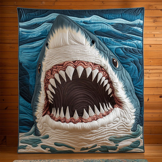 Creepy Shark CP2304050CL Quilt Blanket