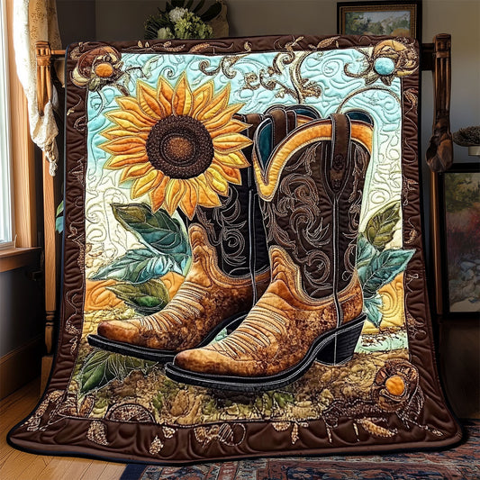 Cowboy Boots WX2301007CL Quilt Blanket