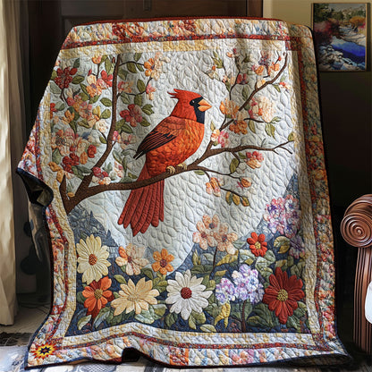 Cardinal Bloom WJ2312004CL Quilt Blanket
