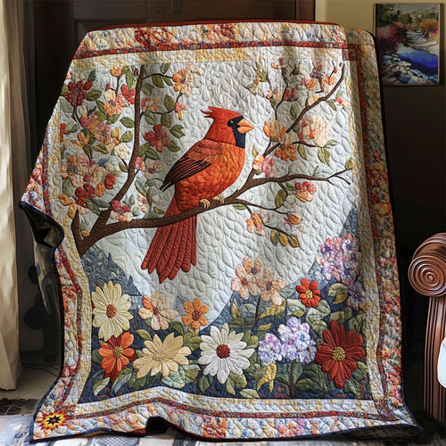 Cardinal Bloom WJ2312004CL Quilt Blanket