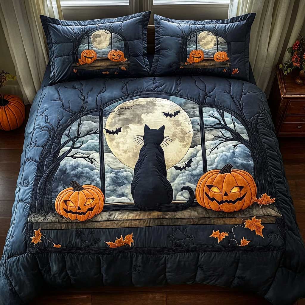 Eclipse Cat WN1302014CL Quilted Bedding Set