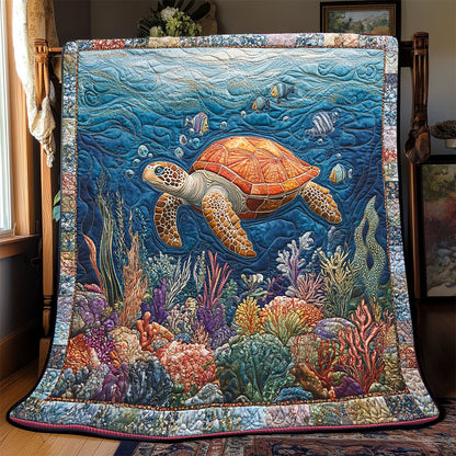 Turtle WX0801037CL Quilt Blanket